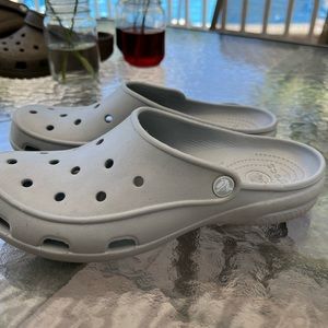 Gray Crocs, size W9